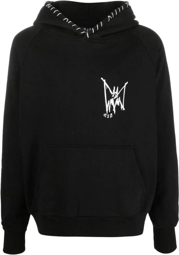 MJB Marc Jacques Burton Hoodie met logoprint Zwart