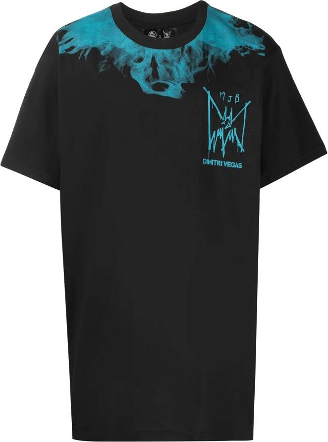MJB Marc Jacques Burton T-shirt met contrasterende print Zwart