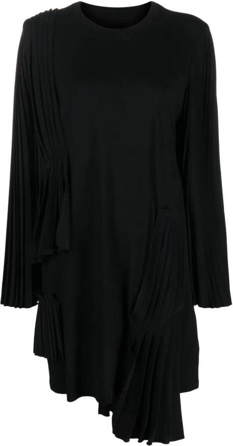 MM6 Maison Margiela Asymmetrische jurk Zwart