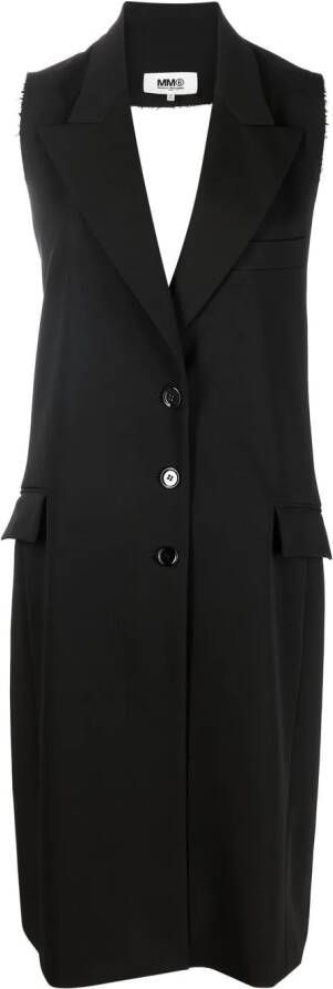 MM6 Maison Margiela Button-down blazerjurk Zwart