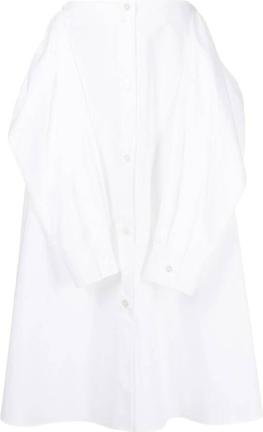 MM6 Maison Margiela Button-up rok Wit