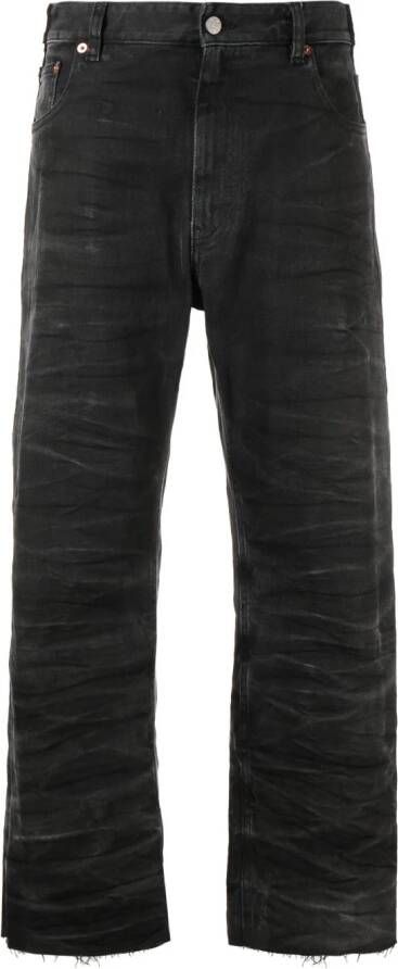 MM6 Maison Margiela Cropped jeans Zwart
