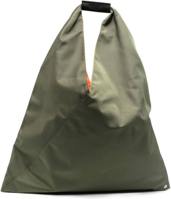 MM6 Maison Margiela Japanese leren shopper Groen