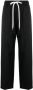 MM6 Maison Margiela Pantalon met trekkoordtaille Zwart - Thumbnail 1