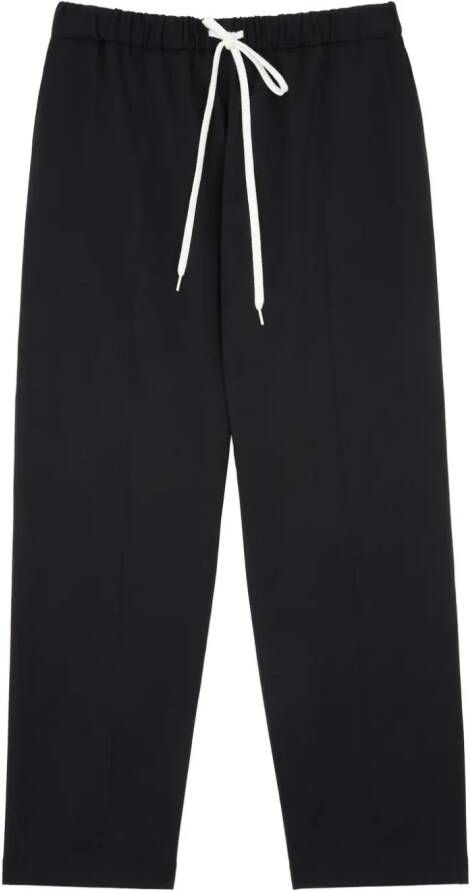 MM6 Maison Margiela Pantalon met trekkoordtaille Zwart