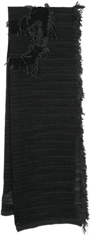 MM6 Maison Margiela Sjaal met borduurwerk Zwart