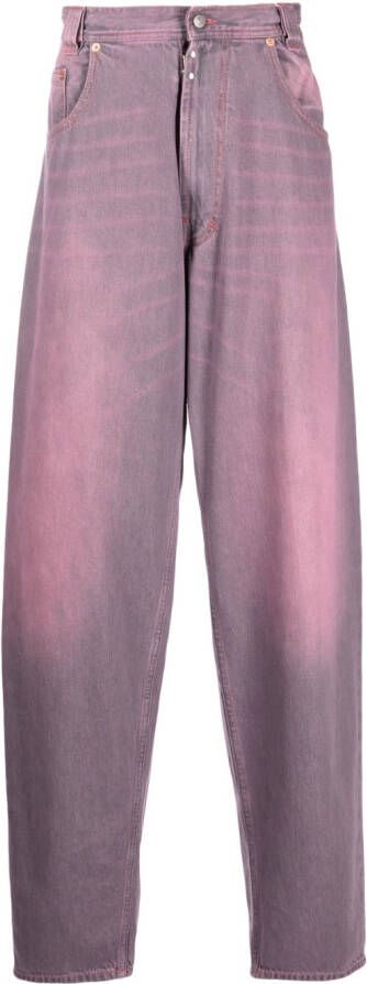 MM6 Maison Margiela Jeans met kleurverloop Roze
