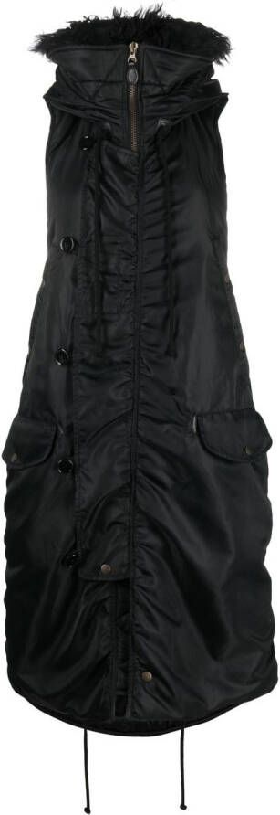 MM6 Maison Margiela Gewatteerde jas Zwart
