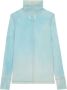 MM6 Maison Margiela T-shirt met hoge hals Blauw - Thumbnail 1