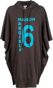 MM6 Maison Margiela Hoodie met logoprint Bruin