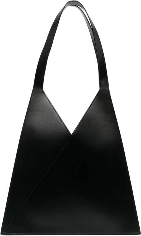 MM6 Maison Margiela Japanese leather tote bag Zwart