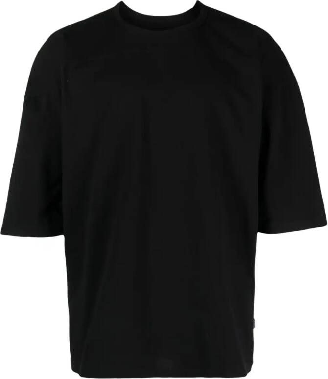 MM6 Maison Margiela Katoenen T-shirt met stiksels Zwart