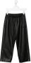 MM6 Maison Margiela Kids Broek van imitatieleer Zwart - Thumbnail 1