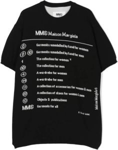 MM6 Maison Margiela Kids Intarsia jurk Zwart