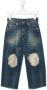 MM6 Maison Margiela Kids Jeans met wijde pijpen Blauw - Thumbnail 1