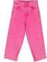 MM6 Maison Margiela Kids Jeans met wijde pijpen Roze - Thumbnail 1
