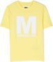 MM6 Maison Margiela Kids T-shirt met logoprint Geel - Thumbnail 1