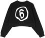 MM6 Maison Margiela Kids Sweater met logoprint Zwart - Thumbnail 1