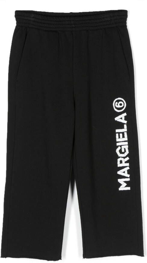 MM6 Maison Margiela Kids Trainingsbroek met logoprint Zwart