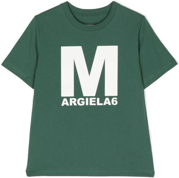 MM6 Maison Margiela Kids T-shirt met print Groen