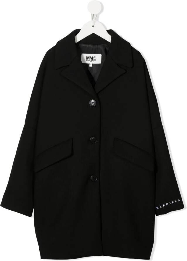 MM6 Maison Margiela Kids tel met enkele rij knopen Zwart