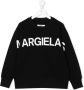 MM6 Maison Margiela Kids Sweater met logoprint Zwart - Thumbnail 1