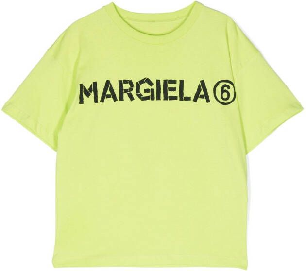 MM6 Maison Margiela Kids T-shirt met logo Groen