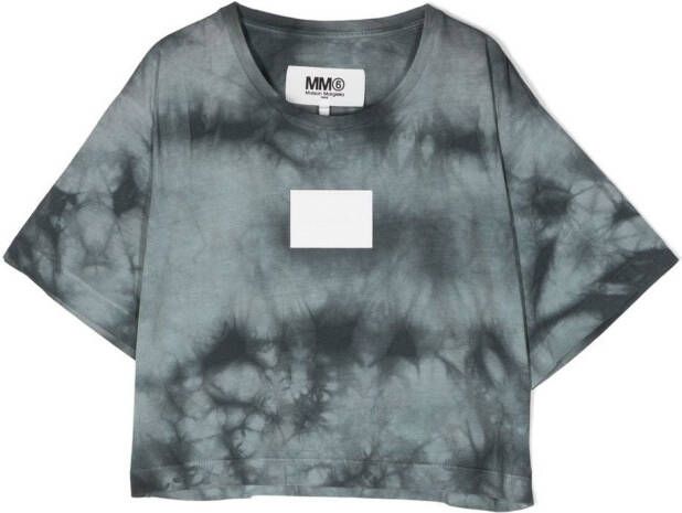 MM6 Maison Margiela Kids T-shirt met logopatch Grijs