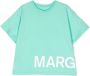 MM6 Maison Margiela Kids T-shirt met logoprint Groen - Thumbnail 1