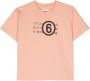 MM6 Maison Margiela Kids T-shirt met logoprint Oranje - Thumbnail 1