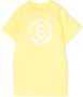 MM6 Maison Margiela Kids T-shirtjurk met logoprint Geel - Thumbnail 1