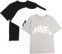 MM6 Maison Margiela Kids Drie T-shirts met logoprint Wit - Thumbnail 1