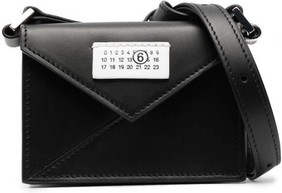 MM6 Maison Margiela Leren mini-crossbodytas Zwart