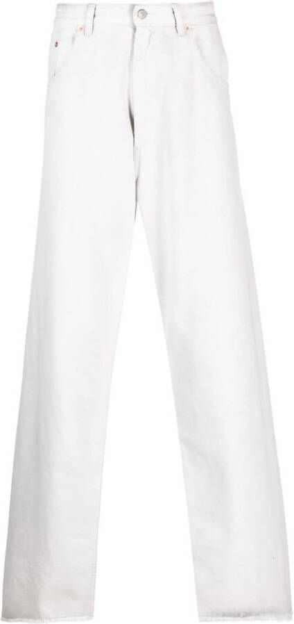 MM6 Maison Margiela Jeans met wijde pijpen Wit