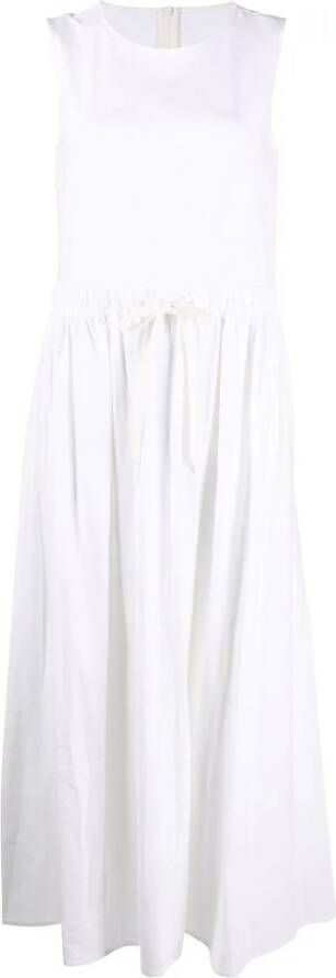 MM6 Maison Margiela Maxi-jurk met contrasterende stiksels Wit