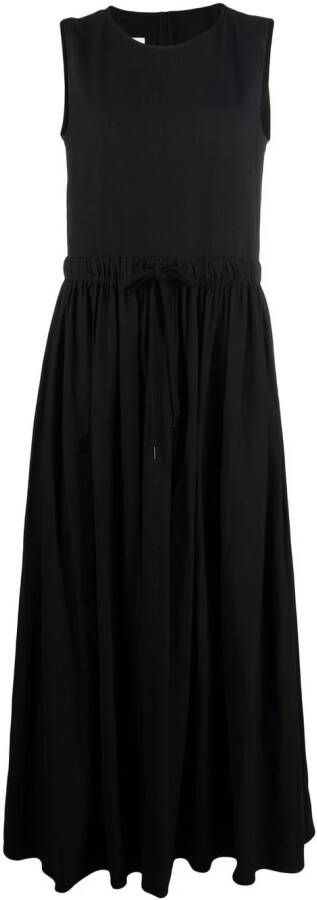 MM6 Maison Margiela Maxi-jurk met contrasterende stiksels Zwart