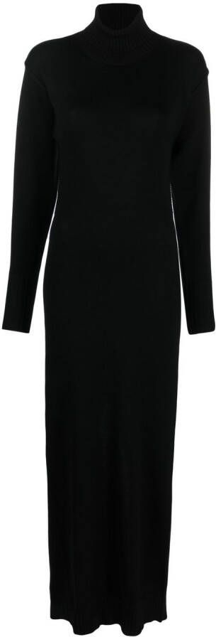 MM6 Maison Margiela Maxi-jurk met lange mouwen Zwart