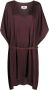 MM6 Maison Margiela Midi-jurk met V-hals Rood - Thumbnail 1