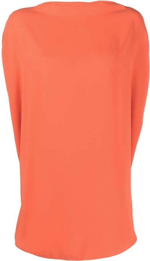 MM6 Maison Margiela Mouwloze blouse Oranje