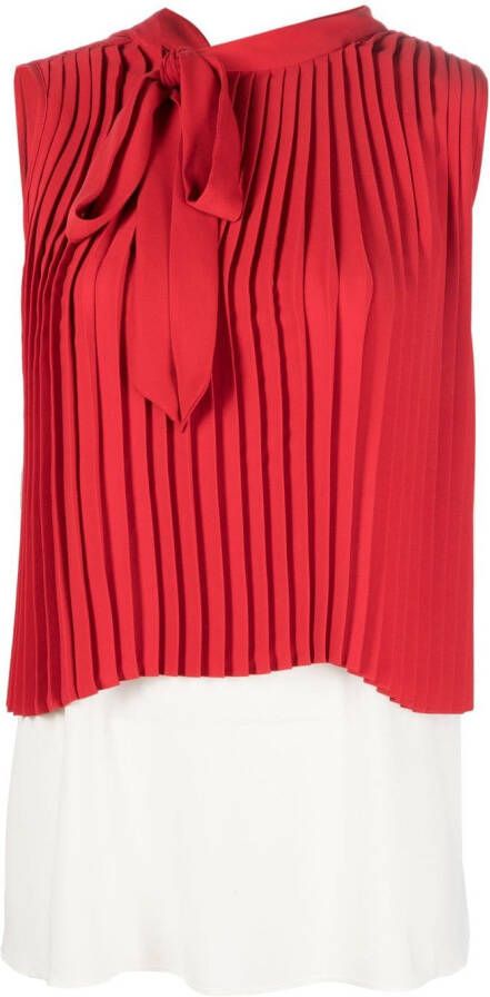 MM6 Maison Margiela Mouwloze blouse Rood