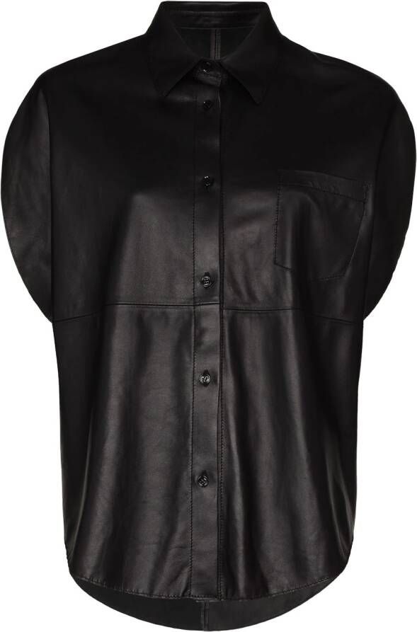 MM6 Maison Margiela Mouwloze top Zwart