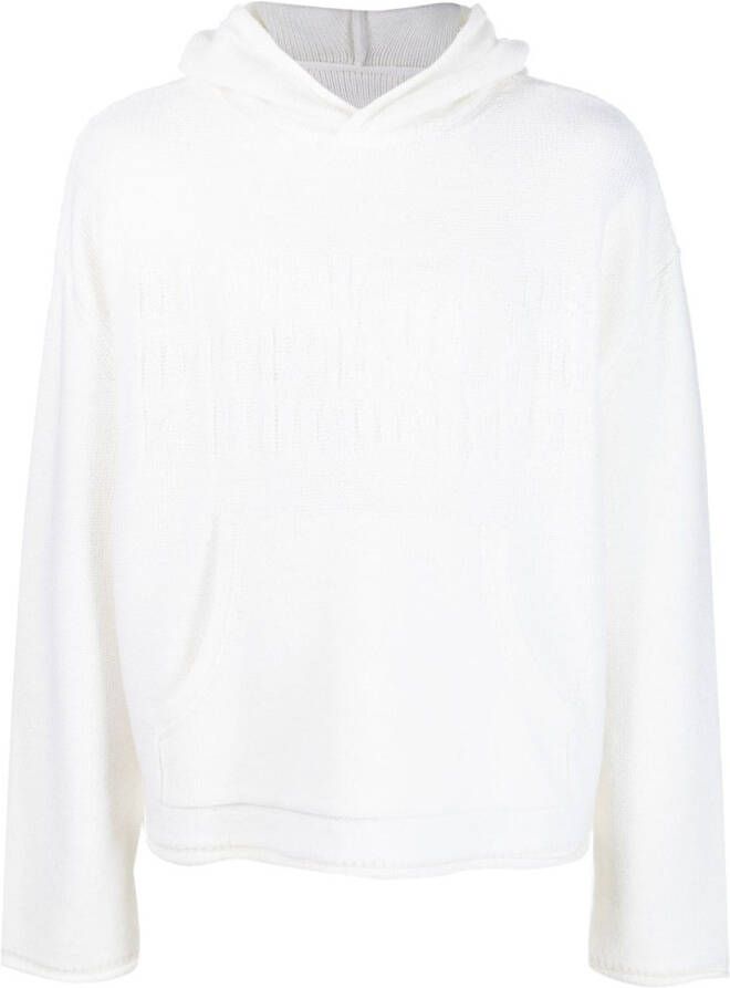 MM6 Maison Margiela Gebreide hoodie Wit