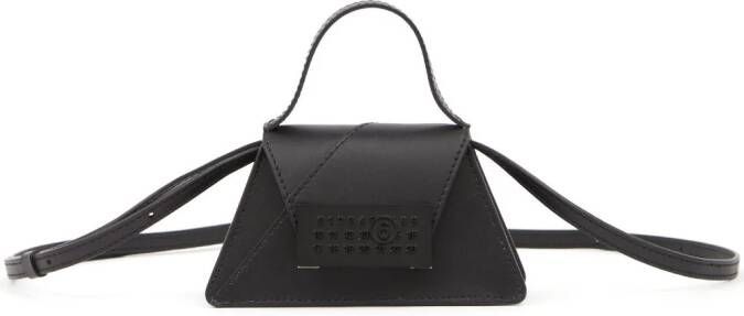 MM6 Maison Margiela Kleine Numeric tas met handgreep Zwart