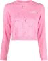 MM6 Maison Margiela Sweater met logoprint Roze - Thumbnail 1