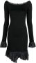 MM6 Maison Margiela Off-shoulder jurk Zwart - Thumbnail 1