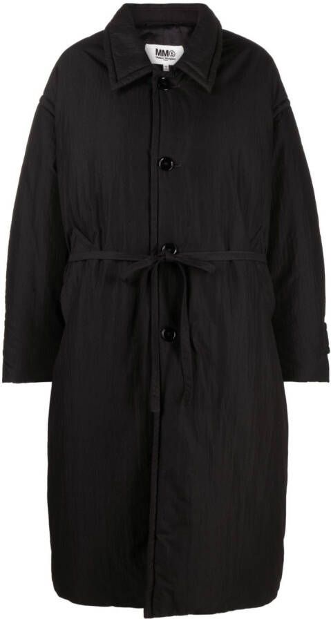 MM6 Maison Margiela Gewatteerde jas Zwart