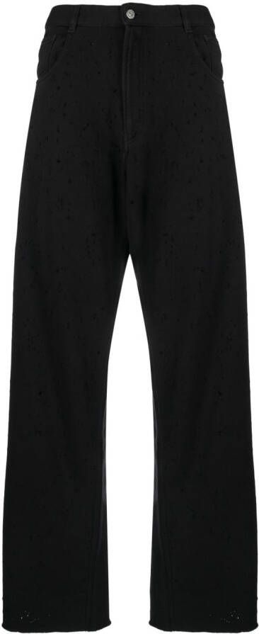 MM6 Maison Margiela Flared broek Zwart