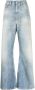 MM6 Maison Margiela High waist jeans met wijde pijpen Blauw - Thumbnail 1