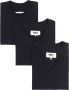MM6 Maison Margiela Drie katoenen T-shirts Zwart - Thumbnail 1