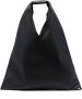 MM6 Maison Margiela Japanese leren shopper Zwart - Thumbnail 1